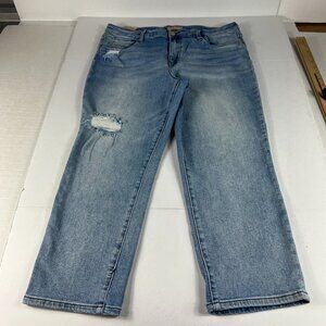 Kut From The Kloth Jeans Women's 35x24 Catherine Straight Crop Blue Denim Tag 14